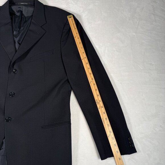 Armani Collezioni Blazer Men Size 44R Black Three Button Neiman Marcus Italy - Picture 6 of 13